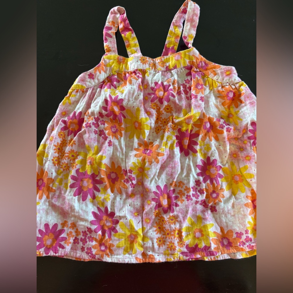 Cat & Jack Pink and Orange Floral Dress